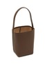 模特儿示范图 - 点击放大 - THE ROW - Small N/S Park Grained Leather Tote Bag