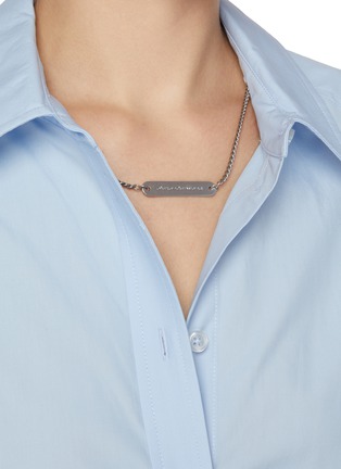  - ALEXANDERWANG - 项链饰纽扣纯棉衬衫