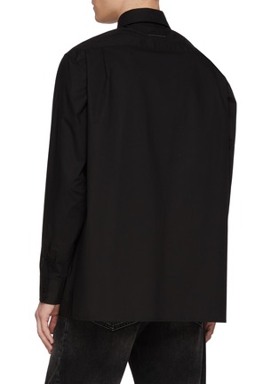 背面 - 点击放大 - MM6 MAISON MARGIELA - Tuxedo Front Print Cotton Shirt