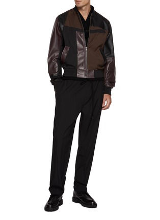 模特儿示范图 - 点击放大 - MM6 MAISON MARGIELA - 拼接拉链夹克
