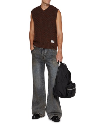 模特儿示范图 - 点击放大 - MM6 MAISON MARGIELA - 格纹针织背心