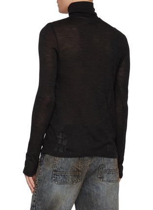 背面 - 点击放大 - MM6 MAISON MARGIELA - Printed Turtleneck Wool Top