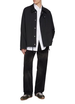 模特儿示范图 - 点击放大 - MM6 MAISON MARGIELA - Star Front Cotton Shirt