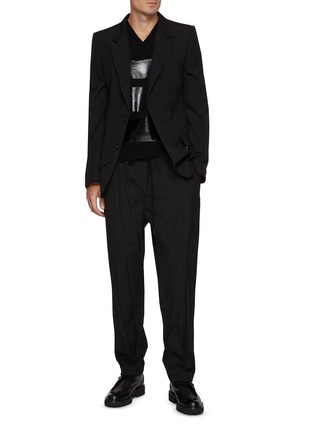 模特儿示范图 - 点击放大 - MM6 MAISON MARGIELA - 褶皱设计西装外套
