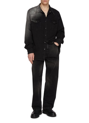 模特儿示范图 - 点击放大 - MM6 MAISON MARGIELA - 印花西部风衬衫