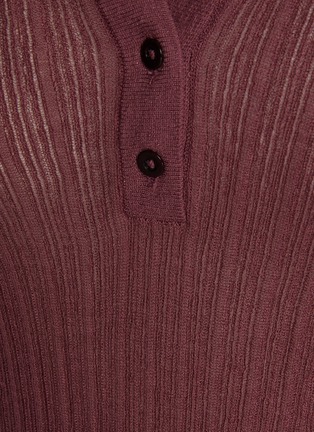  - SKIMS - SHEER KNIT 长袖亨利衫