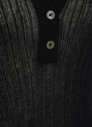  - SKIMS - SHEER KNIT 亨利领针织长袖