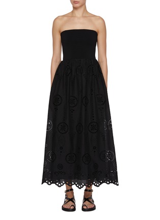 首图 - 点击放大 - Matteau Swim - Strapless Broderie Anglaise Midi Dress