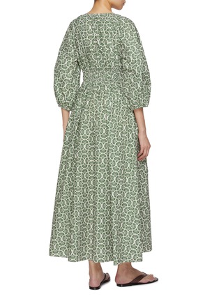 背面 - 点击放大 - MATTEAU - Shirred Plunge Button Cotton Dress