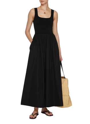 模特儿示范图 - 点击放大 - Matteau Swim - Square Neck Knit Maxi Dress