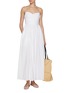 模特儿示范图 - 点击放大 - Matteau Swim - Gathered Bodice Cotton Midi Dress