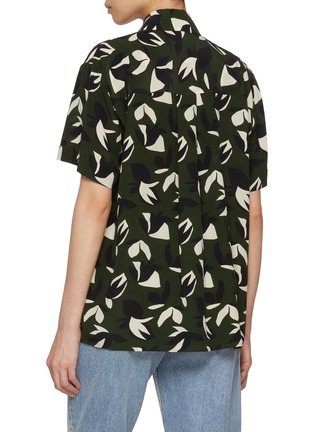 背面 - 点击放大 - Matteau Swim - Short Sleeve Printed Silk Shirt