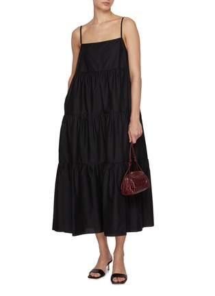 模特儿示范图 - 点击放大 - Matteau Swim - Tiered Cotton Sundress