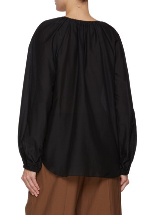背面 - 点击放大 - Matteau Swim - Voluminous Cotton Silk Blouse