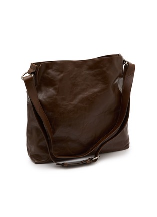细节 - 点击放大 - DRIES VAN NOTEN - Medium Leather Hobo Bag
