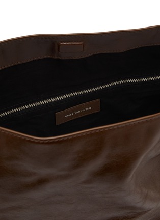 细节 - 点击放大 - DRIES VAN NOTEN - Medium Leather Hobo Bag