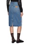 背面 - 点击放大 - MM6 MAISON MARGIELA - Contrast Pocket Panelled Denim Midi Skirt