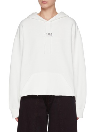首图 - 点击放大 - MM6 MAISON MARGIELA - LOGO 拼贴纯棉连帽卫衣
