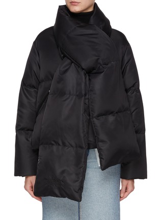 首图 - 点击放大 - MM6 MAISON MARGIELA - Attached Scarf Padded Puffer Jacket