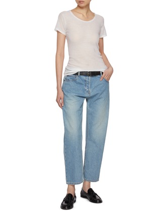 模特儿示范图 - 点击放大 - THE ROW - KEYLA 肌理感羊绒上衣