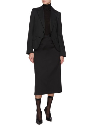 模特儿示范图 - 点击放大 - MM6 MAISON MARGIELA - Single Breasted Waist Seam Tailoring Blazer