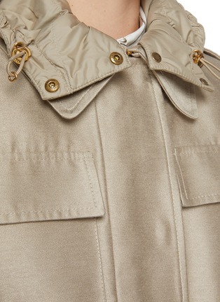 - MONCLER - 腰带饰羽绒夹克