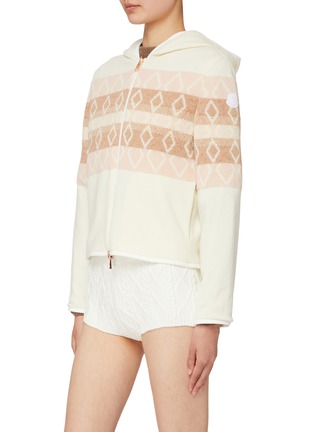 细节 - 点击放大 - MONCLER - 菱形图案羽绒开衫