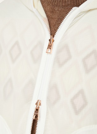  - MONCLER - 菱形图案羽绒开衫