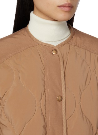  - MONCLER - 绒毛领绗缝羽绒夹克