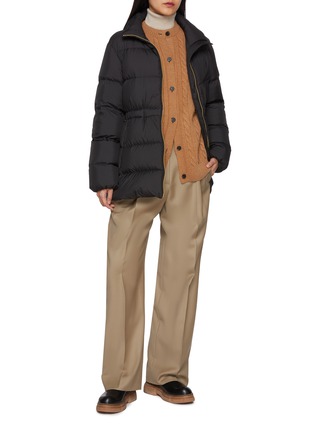 模特儿示范图 - 点击放大 - MONCLER - 拉链羽绒夹克