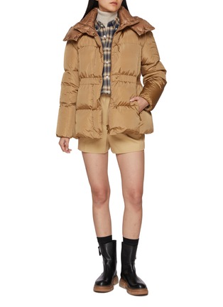 模特儿示范图 - 点击放大 - MONCLER - 拉链羽绒夹克