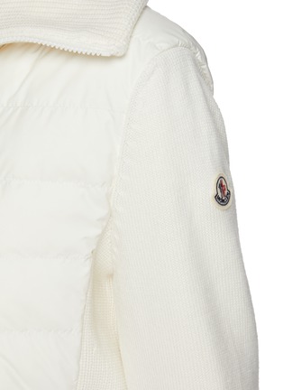  - MONCLER - 羽绒拼接针织开衫