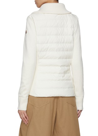背面 - 点击放大 - MONCLER - 羽绒拼接针织开衫