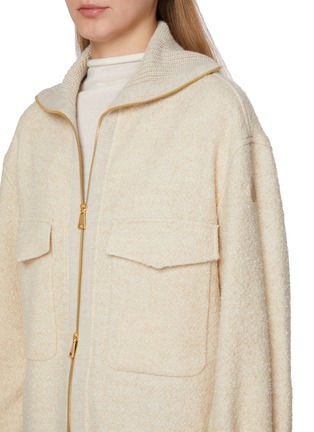  - MONCLER - 绒面拉链衬衫