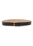 首图 - 点击放大 - THOM BROWNE - Round Buckle Grained Leather Belt