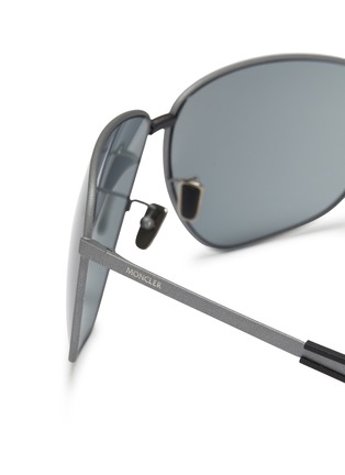 细节 - 点击放大 - MONCLER - Metal 115 Temple Pilot Sport Sunglasses