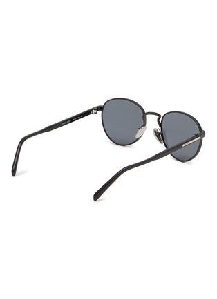 模特儿示范图 - 点击放大 - PRADA - Metal Round Sunglasses