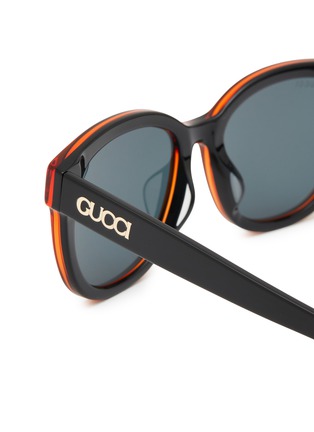 细节 - 点击放大 - GUCCI - Recycled Acetate Square Sunglasses