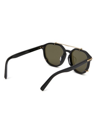 模特儿示范图 - 点击放大 - DIOR - DiorBlackSuit RF Round Sunglasses