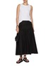 模特儿示范图 - 点击放大 - THEORY - Accordion Pleated Maxi Skirt