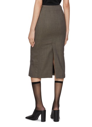背面 - 点击放大 - MM6 MAISON MARGIELA - 后开衩中长半身裙