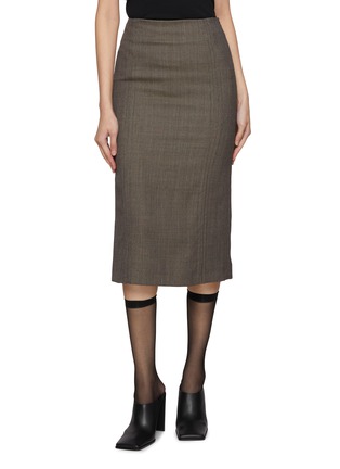 首图 - 点击放大 - MM6 MAISON MARGIELA - 后开衩中长半身裙