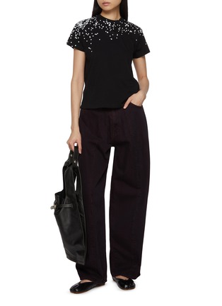 模特儿示范图 - 点击放大 - MM6 MAISON MARGIELA - 印花纯棉 T 恤