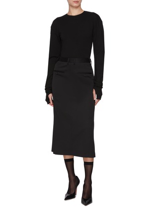 模特儿示范图 - 点击放大 - MM6 MAISON MARGIELA - 长袖连体衣