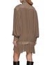 背面 - 点击放大 - MM6 MAISON MARGIELA - Long Sleeve High Neck Pleated Mini Dress