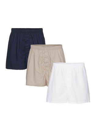 首图 - 点击放大 - SKIMS - COTTON POPLIN 松紧腰短裤三件套