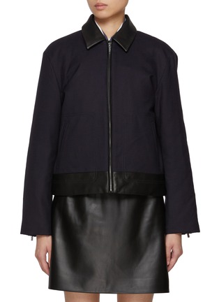 首图 - 点击放大 - THEORY - Boxy Zip Up Jacket