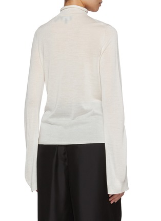 背面 - 点击放大 - THEORY - Slit Sleeve Turtleneck Knit Top