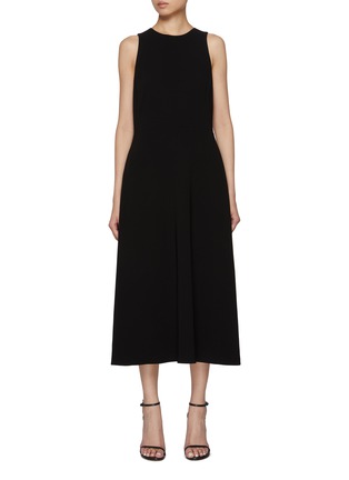 首图 - 点击放大 - THEORY - Sleeveless Crewneck A-Line Midi Dress