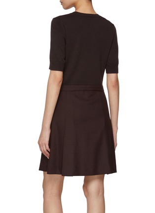 背面 - 点击放大 - THEORY - Deep Pleated Wool Shift Dress